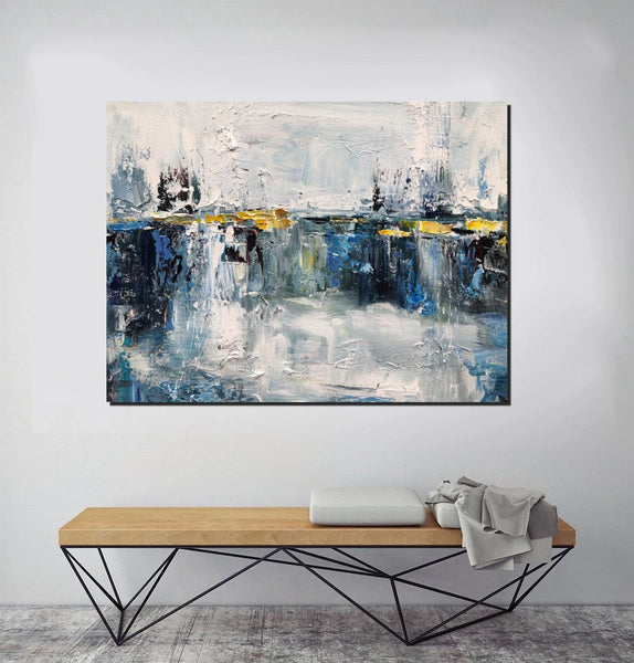 Living Room Wall Art Painting, Extra Large Acrylic Painting, Simple Modern Art, Palette Knife Paintings, Modern Contemporary Abstract Artwork-artworkcanvas