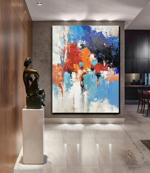 Modern Canvas Painting, Living Room Wall Art Ideas, Buy Abstract Art Online, Heavy Texture Art, Large Acrylic Painting on Canvas-artworkcanvas