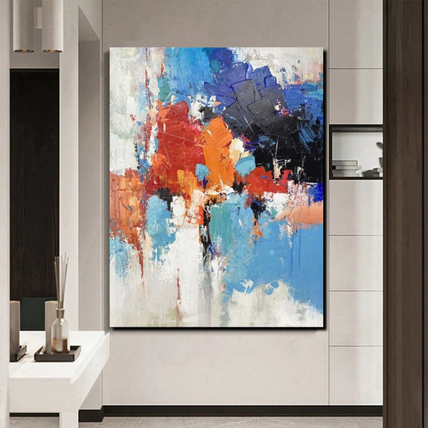 Modern Canvas Painting, Living Room Wall Art Ideas, Buy Abstract Art Online, Heavy Texture Art, Large Acrylic Painting on Canvas-artworkcanvas