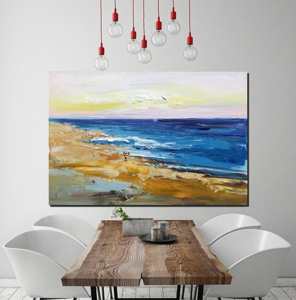 Large Paintings Behind Sofa, Landscape Painting for Living Room, Acryl –  artworkcanvas