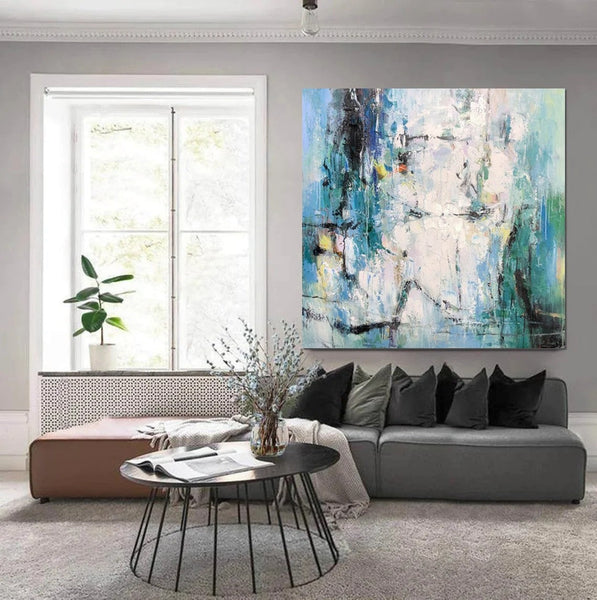 Large Paintings for Living Room, Hand Painted Acrylic Painting, Bedroom Wall Painting, Modern Contemporary Art, Modern Paintings for Dining Room-artworkcanvas