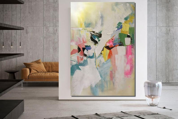 Large Canvas Art Ideas, Large Painting for Living Room, Contemporary Acrylic Art Painting, Buy Large Paintings Online, Simple Modern Art-artworkcanvas