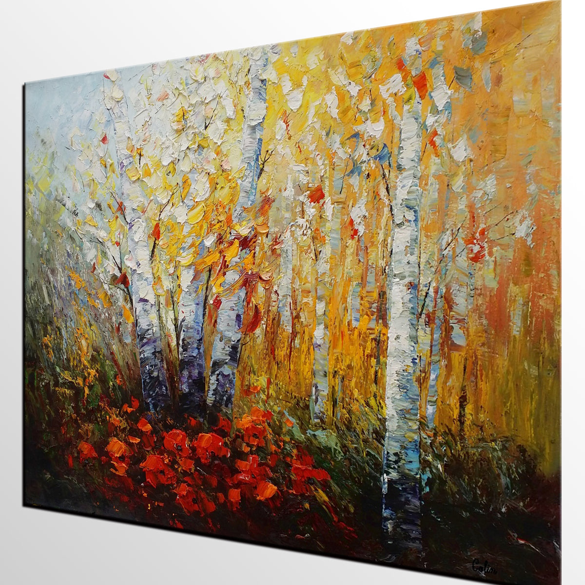 Original Wall Art, Heavy Texture Painting, Tree Art, Oil Painting ...